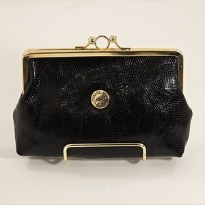 Rare Air Romana Moda Italy Black Reptile Clutch